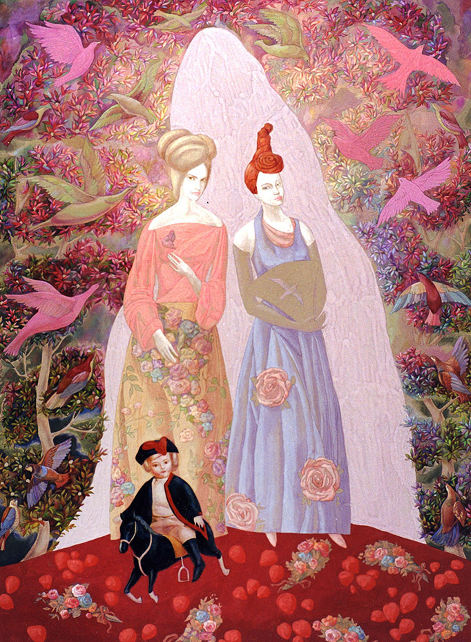 «Пастушка». 2000. Папір, мішана техніка